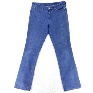 GAP Jeans Denim Cotton Womens SZ 8 Blue Straight Stretch VTG Mid Rise 90s Slim